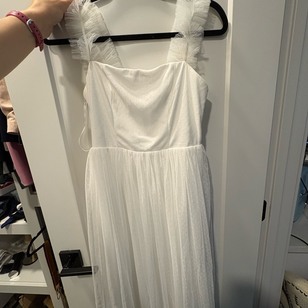 Lulu's White Bridal Dress